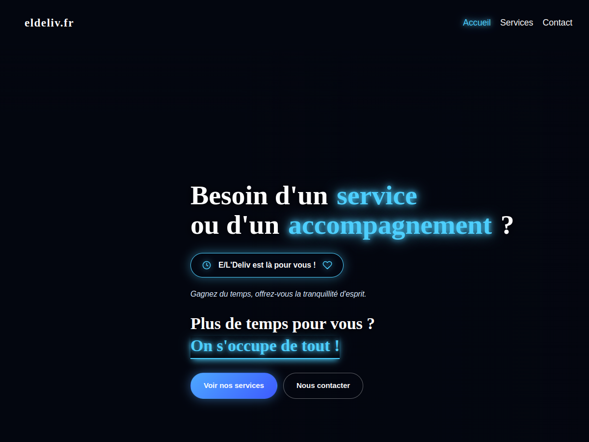 Aperçu du site E/L'Deliv